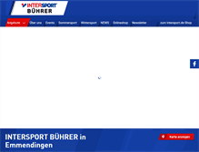 Tablet Screenshot of intersport-buehrer.de